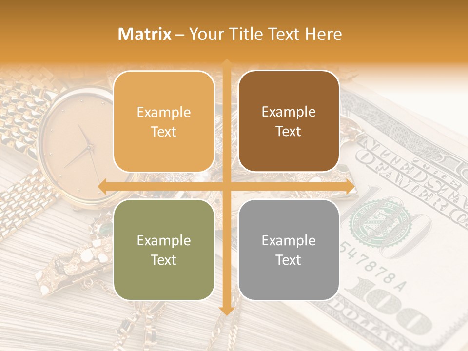 Elderly Grandmother Close Up PowerPoint Template