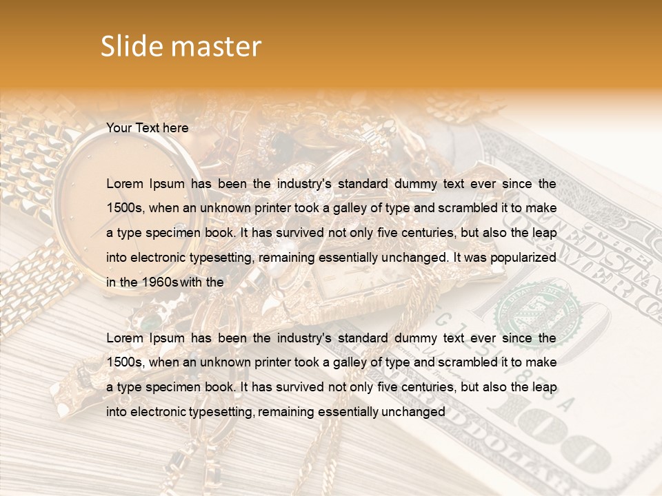 Elderly Grandmother Close Up PowerPoint Template