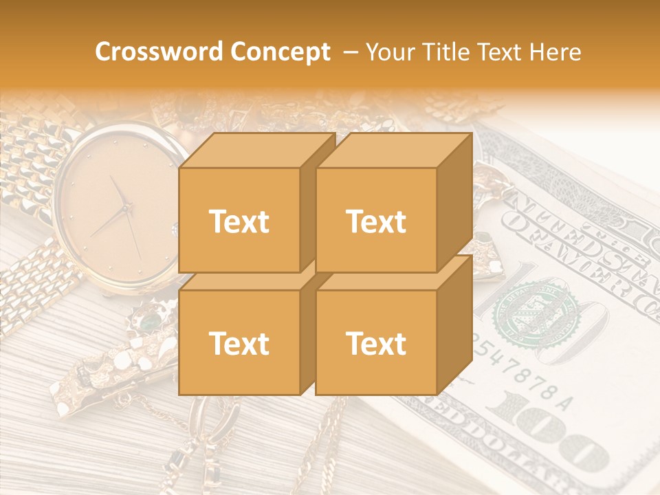 Elderly Grandmother Close Up PowerPoint Template