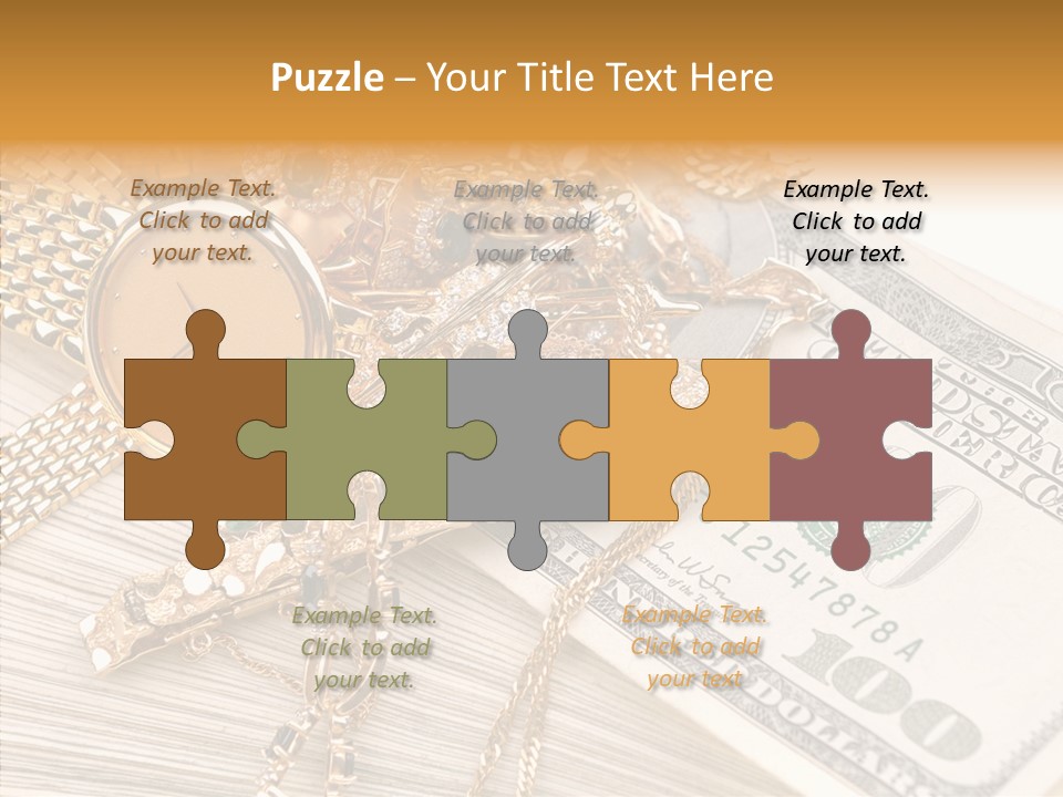 Elderly Grandmother Close Up PowerPoint Template