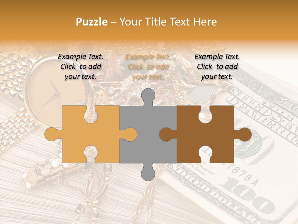 Elderly Grandmother Close Up PowerPoint Template