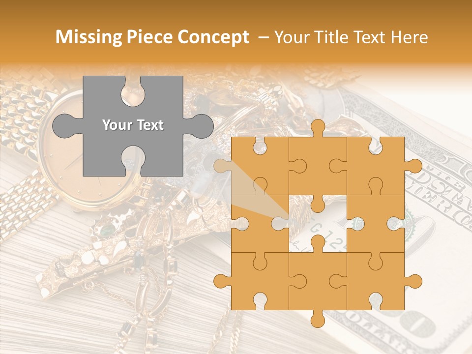 Elderly Grandmother Close Up PowerPoint Template