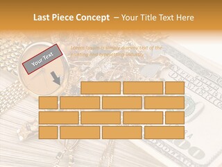 Elderly Grandmother Close Up PowerPoint Template