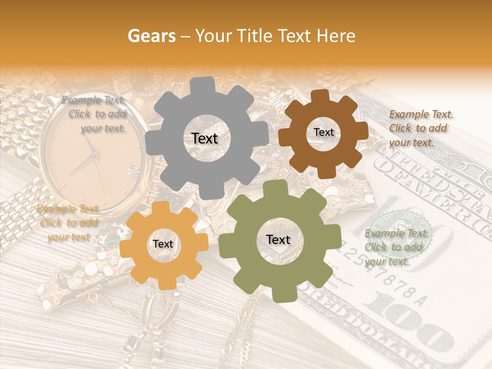 Elderly Grandmother Close Up PowerPoint Template