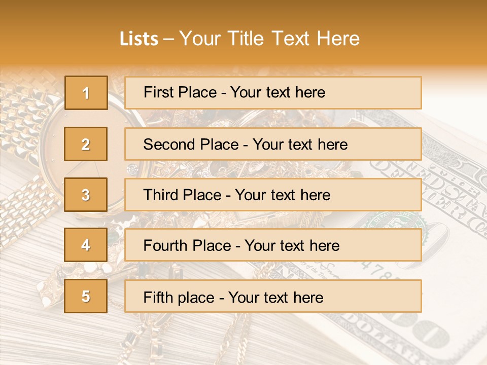 Elderly Grandmother Close Up PowerPoint Template