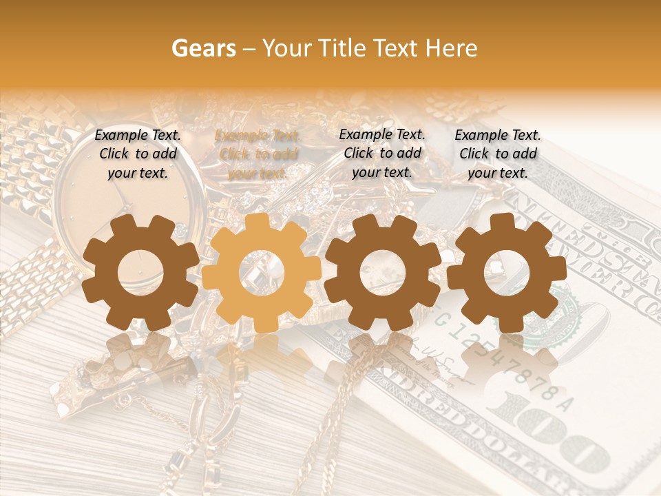 Elderly Grandmother Close Up PowerPoint Template