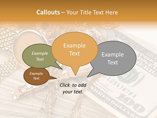 Elderly Grandmother Close Up PowerPoint Template