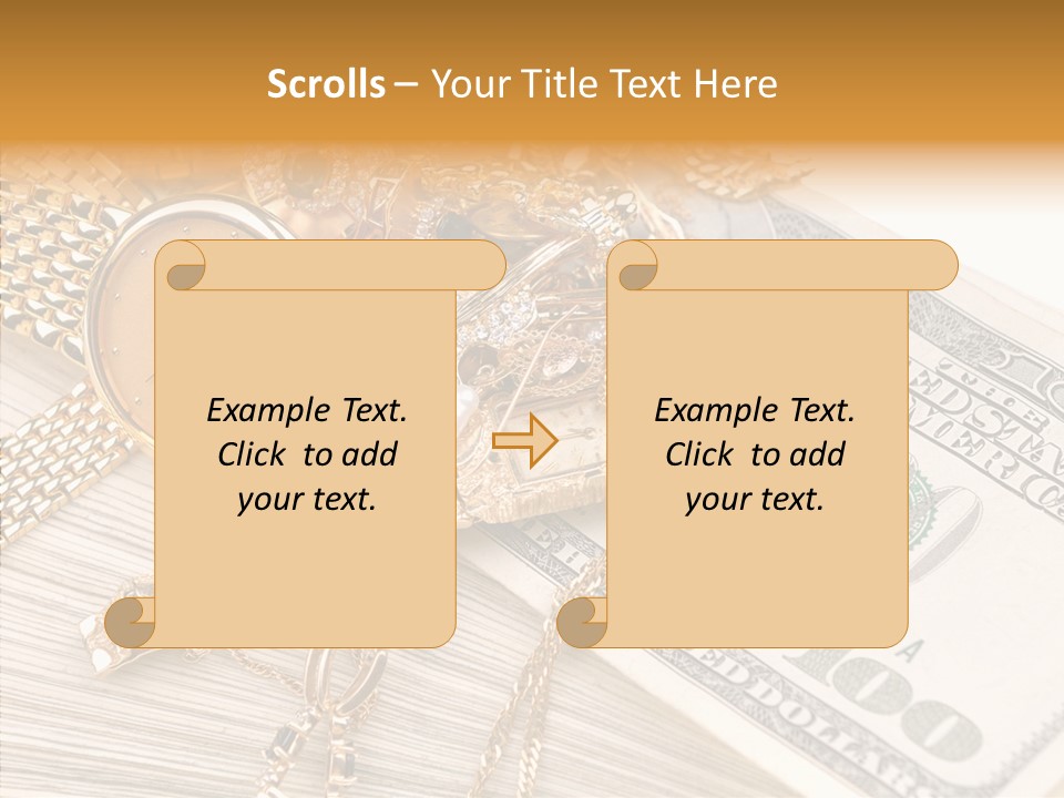 Elderly Grandmother Close Up PowerPoint Template