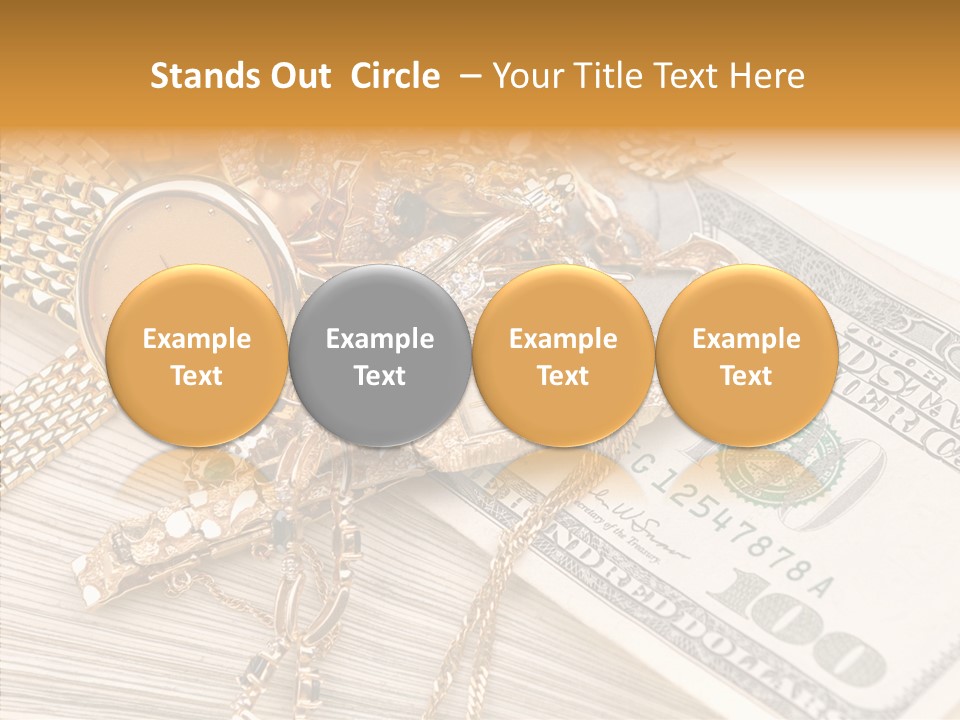 Elderly Grandmother Close Up PowerPoint Template