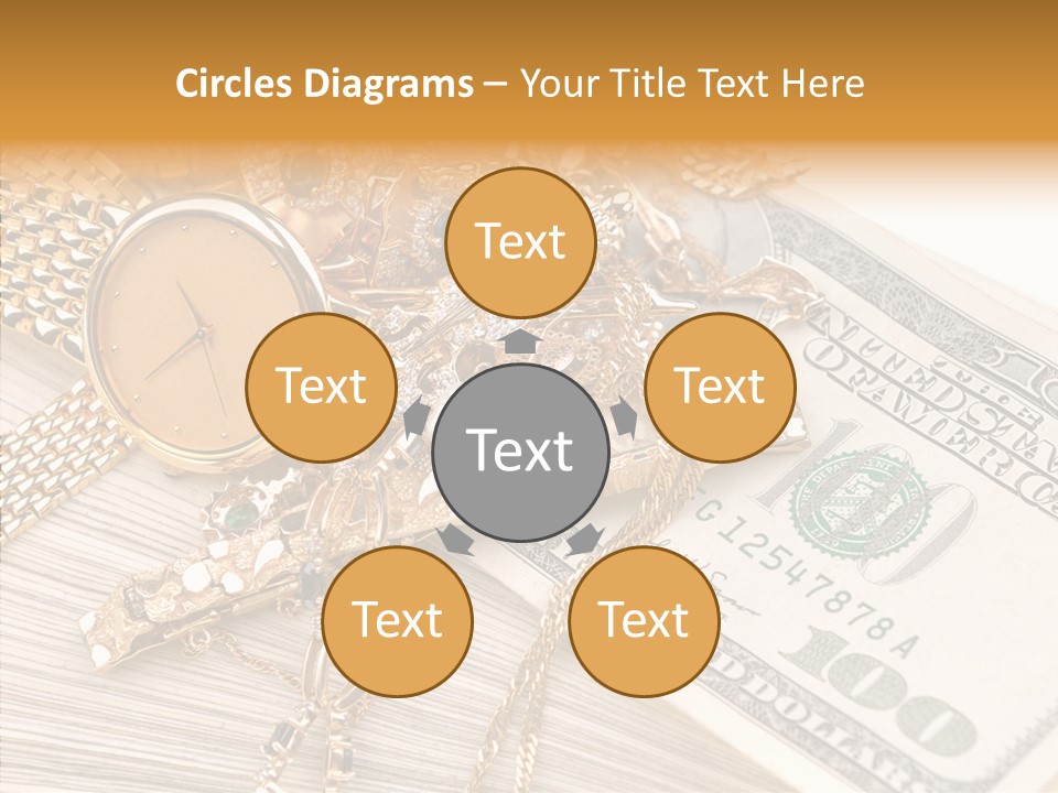 Elderly Grandmother Close Up PowerPoint Template