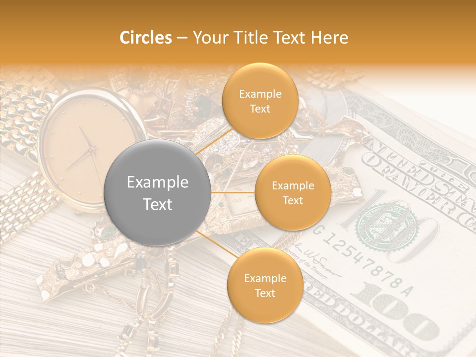 Elderly Grandmother Close Up PowerPoint Template