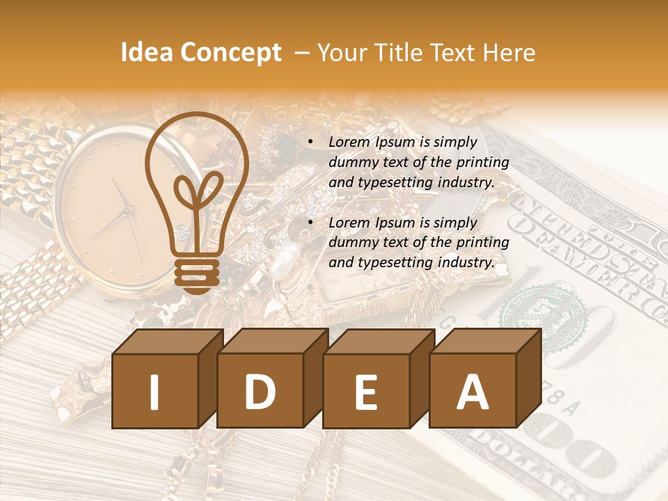 Elderly Grandmother Close Up PowerPoint Template