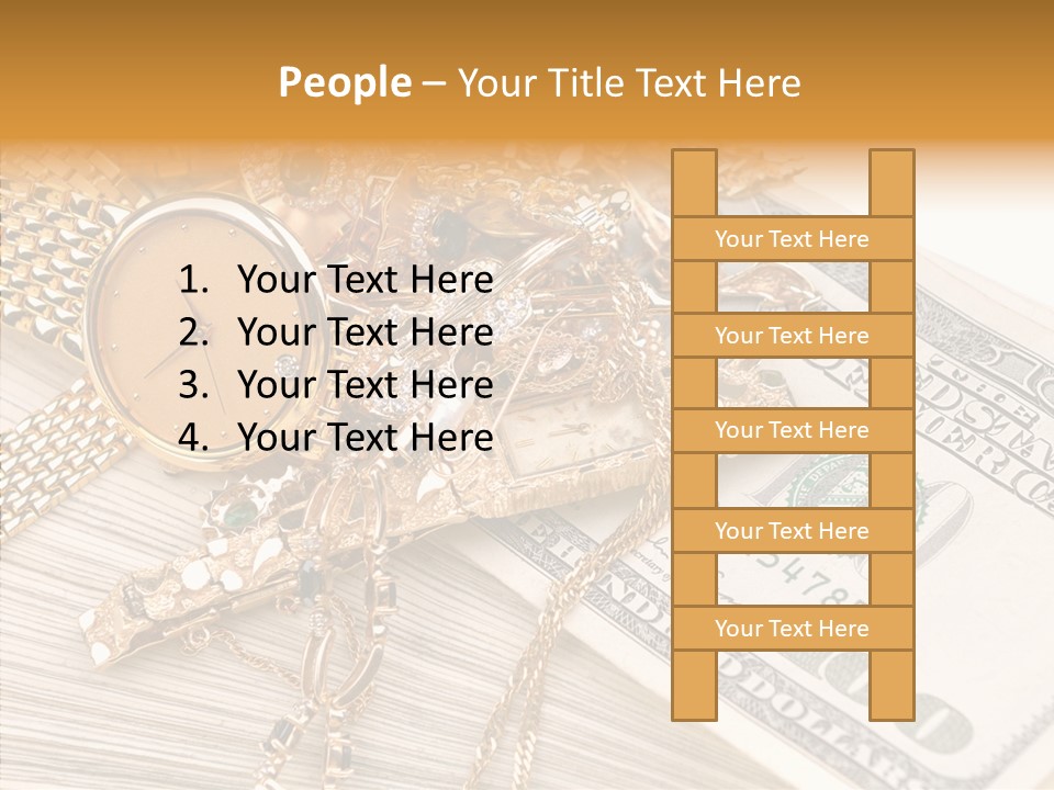 Elderly Grandmother Close Up PowerPoint Template