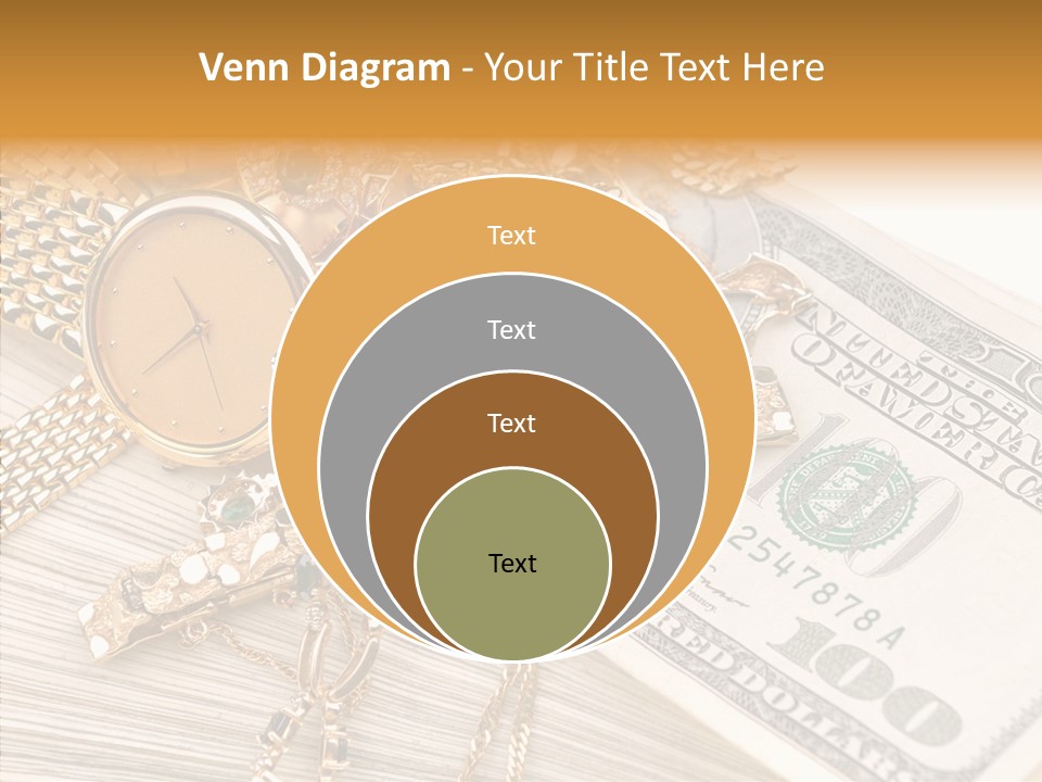 Elderly Grandmother Close Up PowerPoint Template