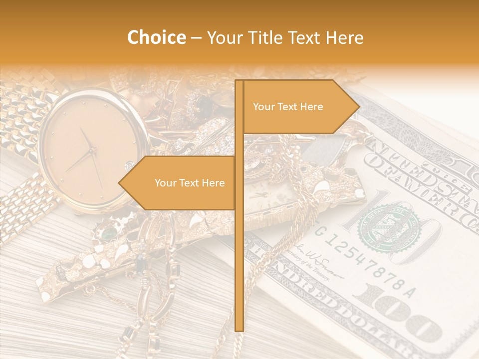 Elderly Grandmother Close Up PowerPoint Template