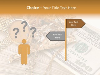 Elderly Grandmother Close Up PowerPoint Template