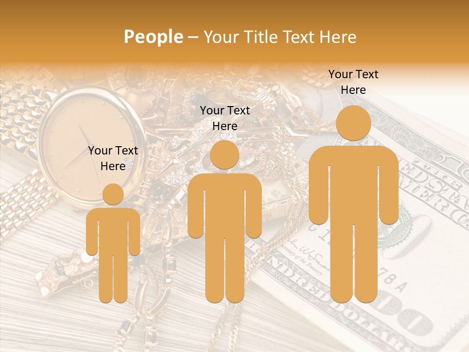 Elderly Grandmother Close Up PowerPoint Template