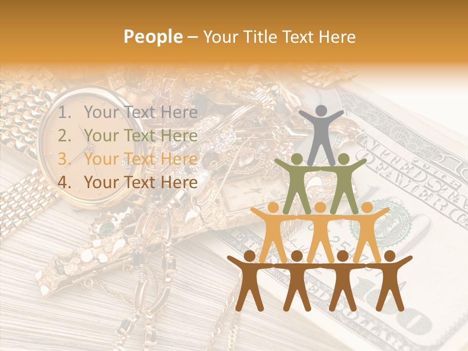 Elderly Grandmother Close Up PowerPoint Template