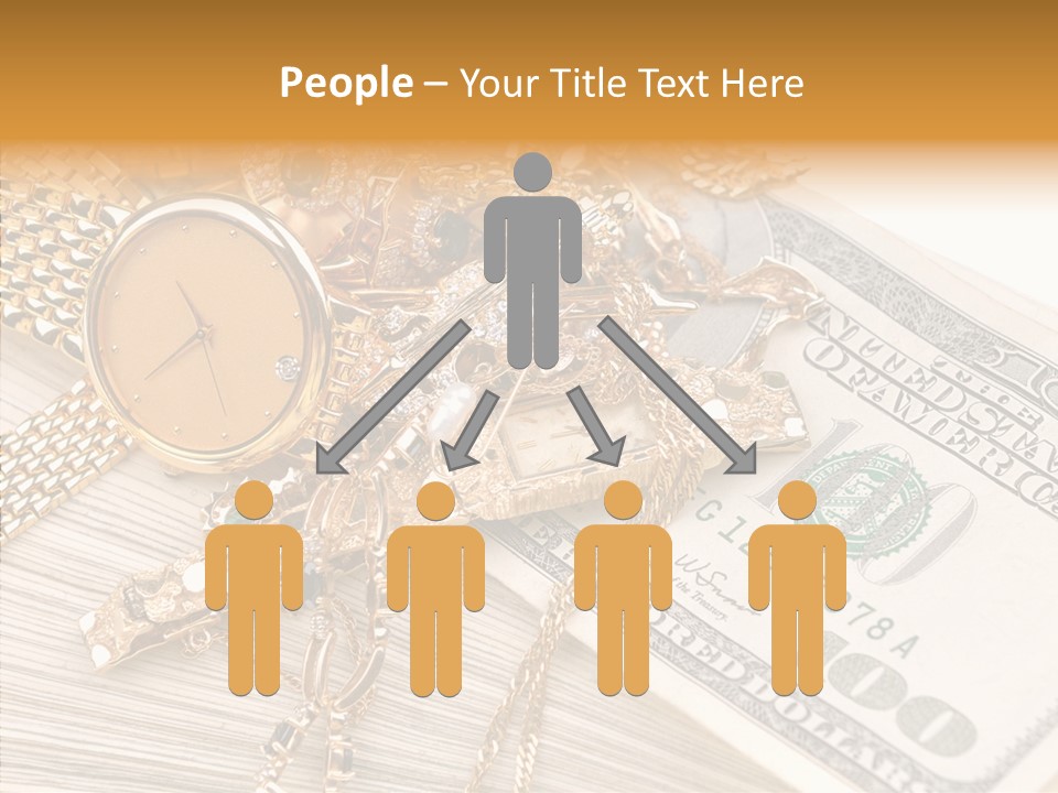 Elderly Grandmother Close Up PowerPoint Template