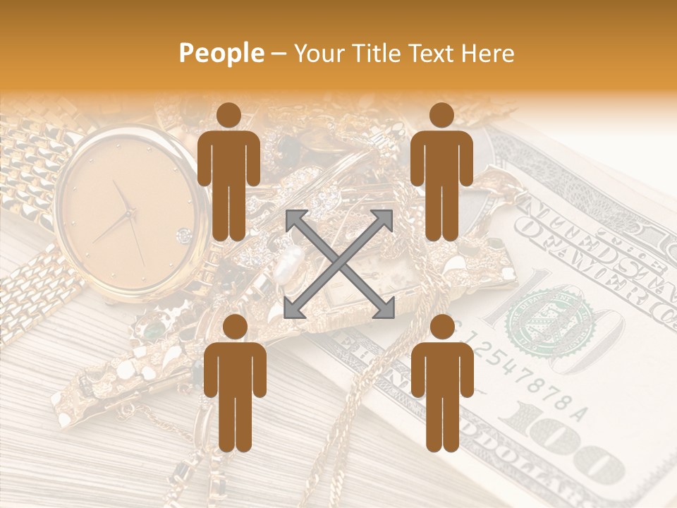 Elderly Grandmother Close Up PowerPoint Template