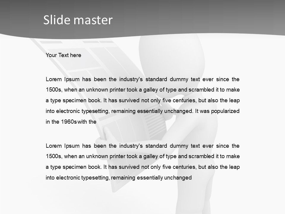 Helping Hand Background Close Up PowerPoint Template