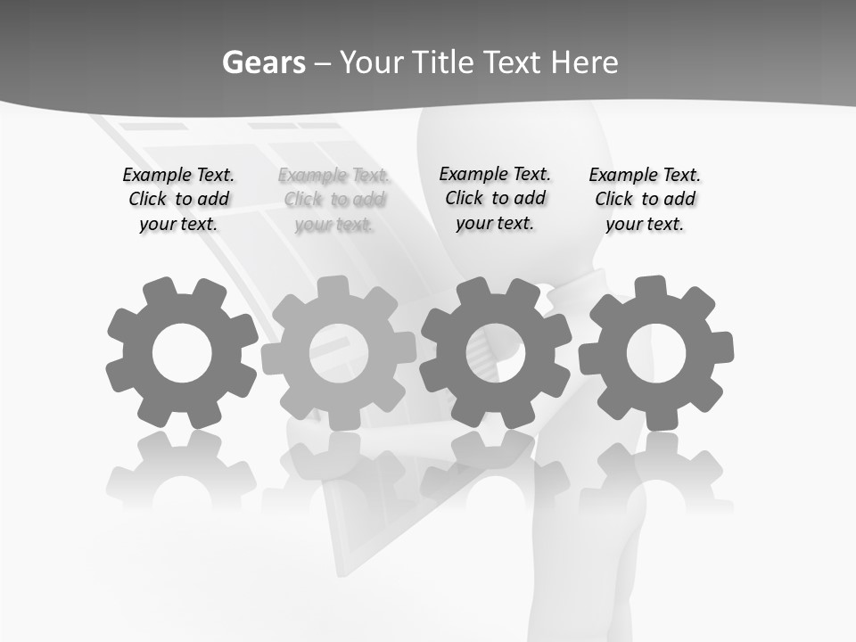 Helping Hand Background Close Up PowerPoint Template