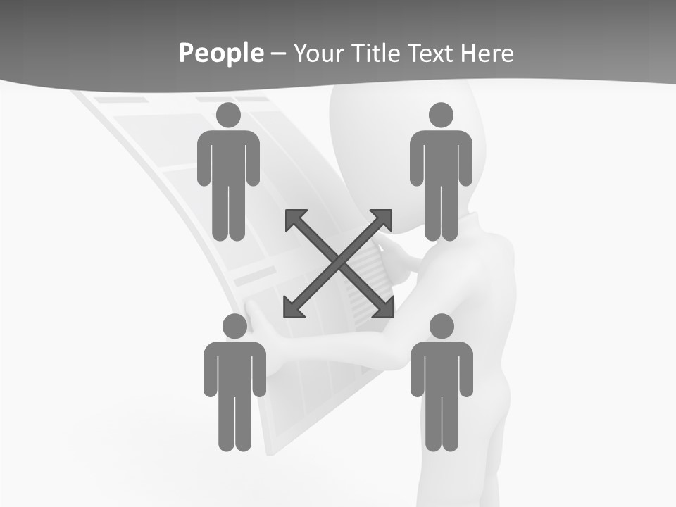 Helping Hand Background Close Up PowerPoint Template