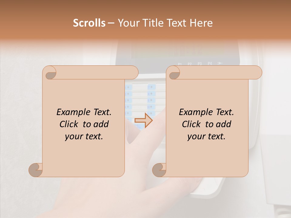Touching Sharing Hold PowerPoint Template