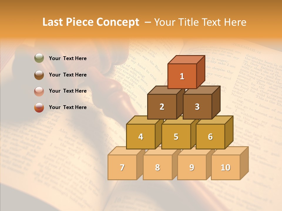 Female Aging Finger PowerPoint Template