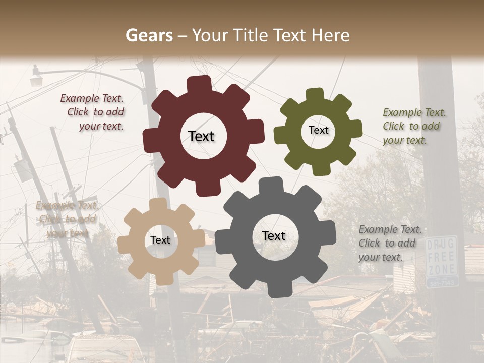 Senior  Finger White Background PowerPoint Template