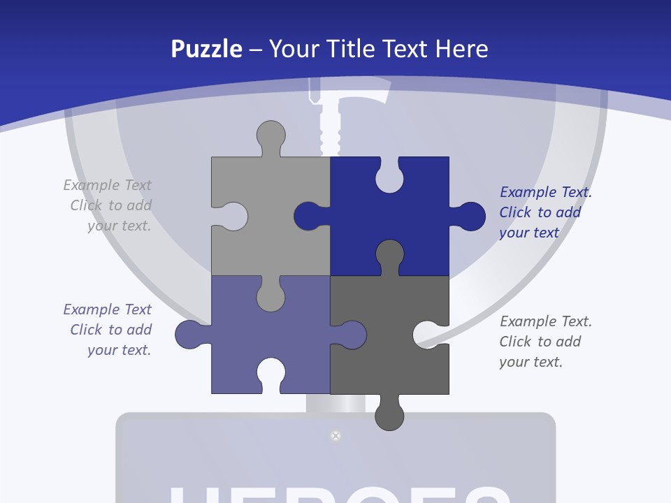 Caregiver White Background Close Up PowerPoint Template