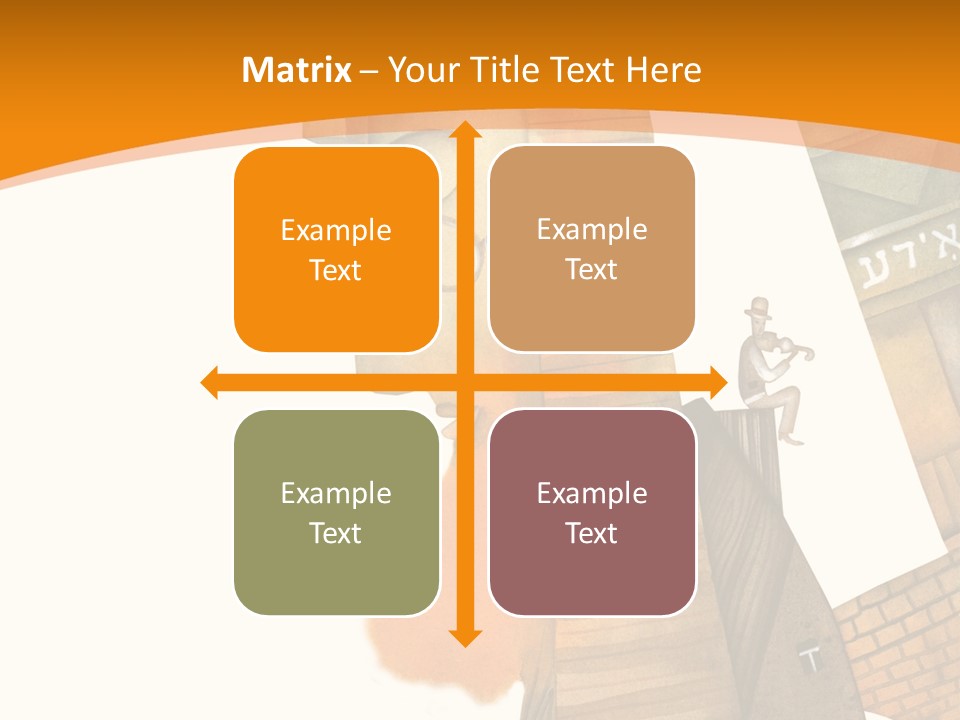 White Grandmother Hold PowerPoint Template