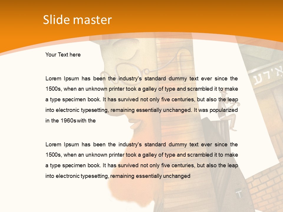 White Grandmother Hold PowerPoint Template