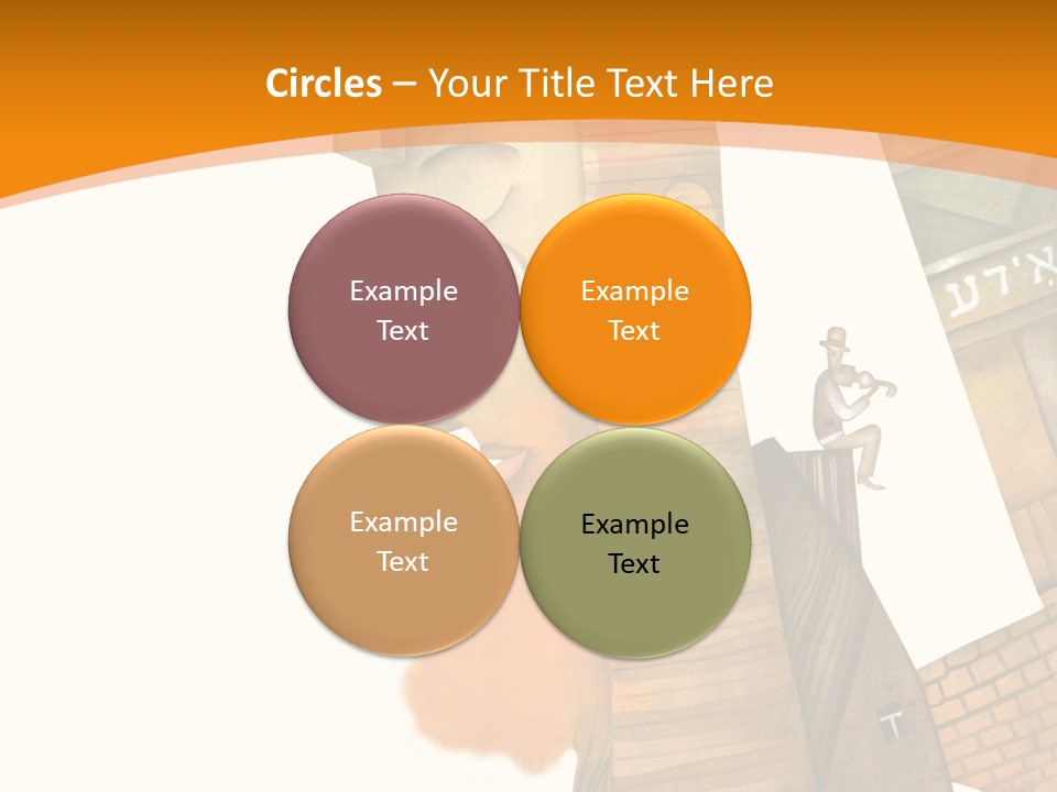 White Grandmother Hold PowerPoint Template