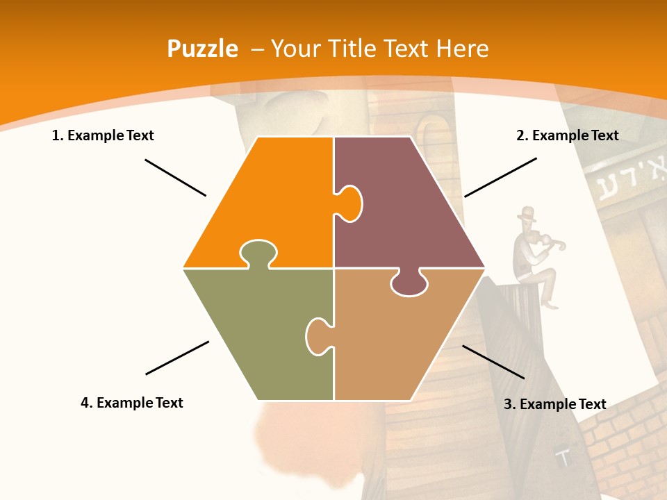 White Grandmother Hold PowerPoint Template