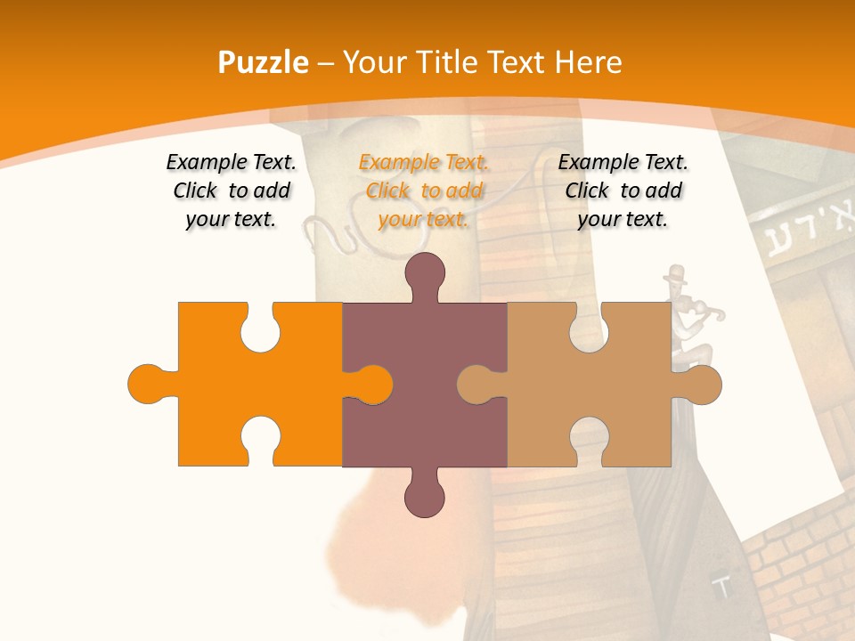 White Grandmother Hold PowerPoint Template