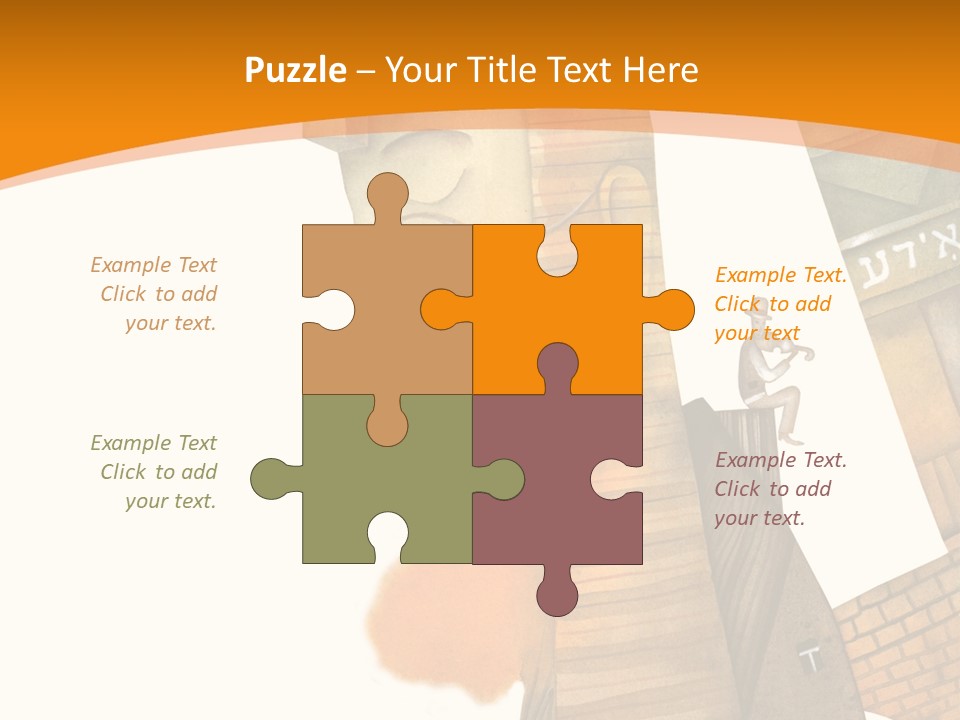 White Grandmother Hold PowerPoint Template