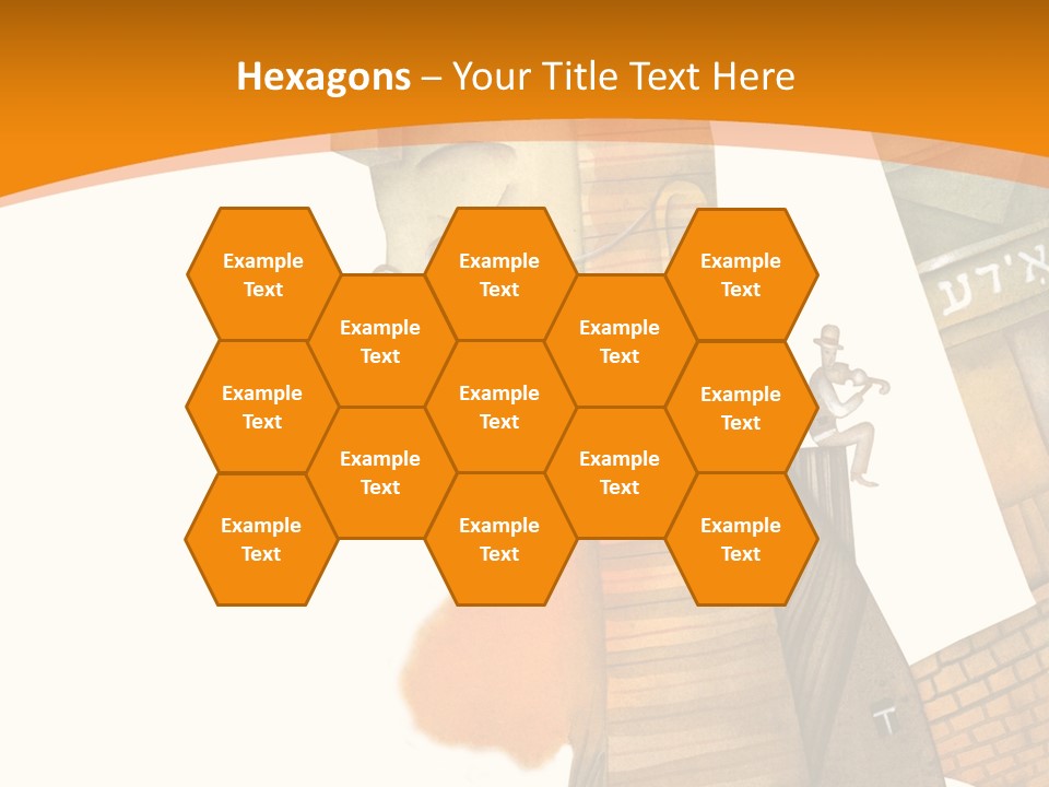 White Grandmother Hold PowerPoint Template