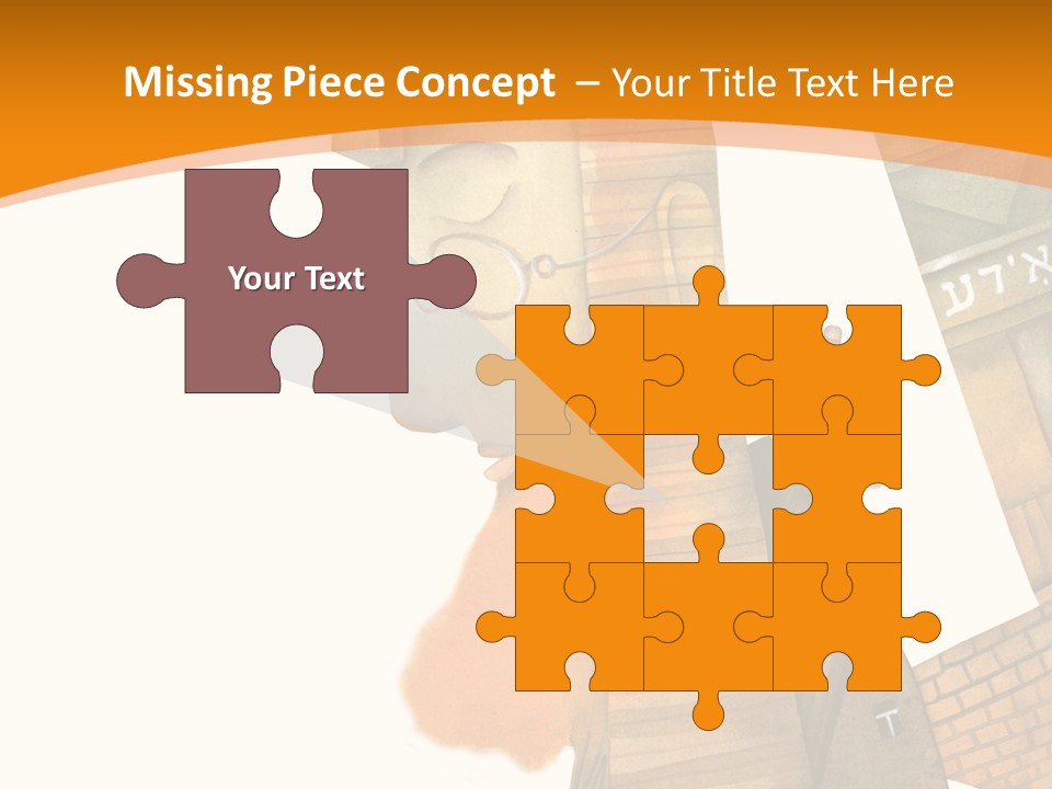 White Grandmother Hold PowerPoint Template