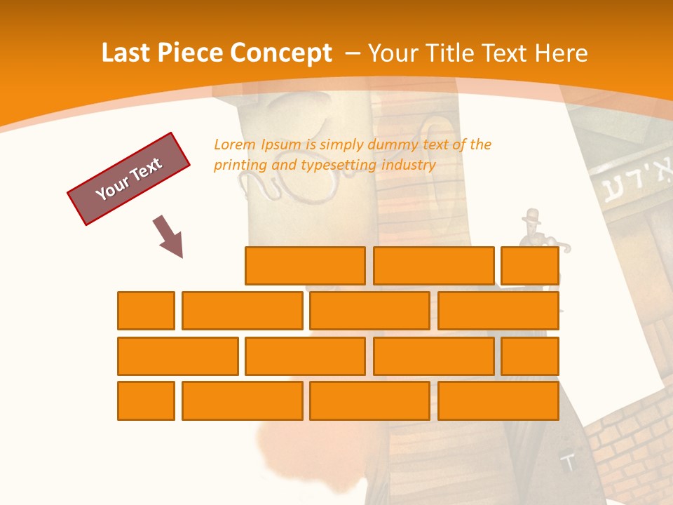 White Grandmother Hold PowerPoint Template