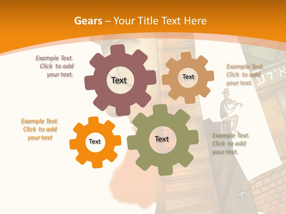 White Grandmother Hold PowerPoint Template