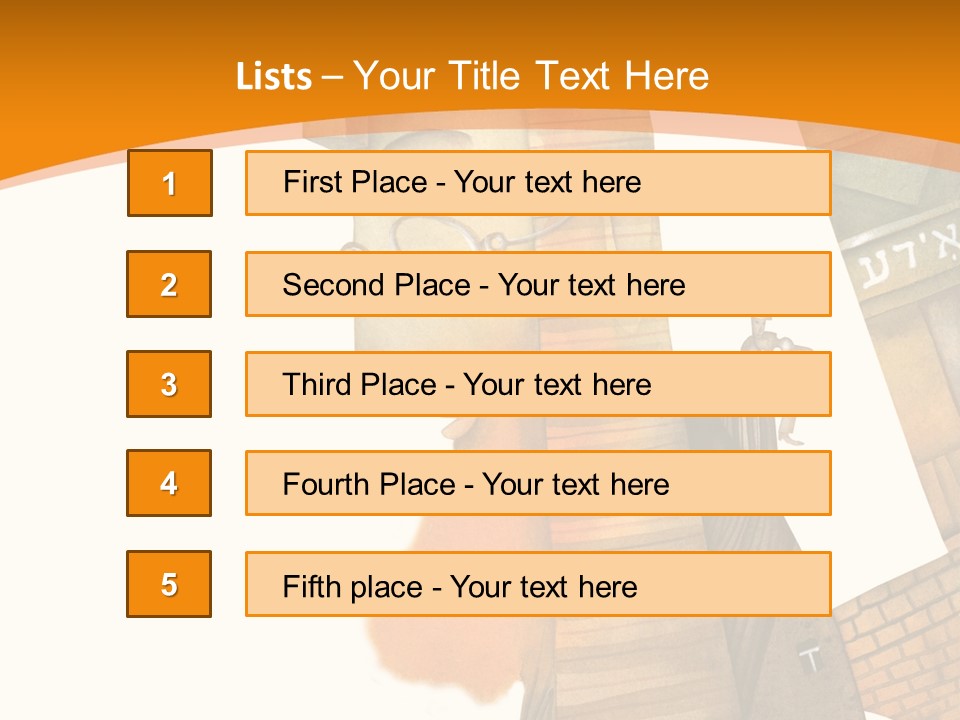 White Grandmother Hold PowerPoint Template