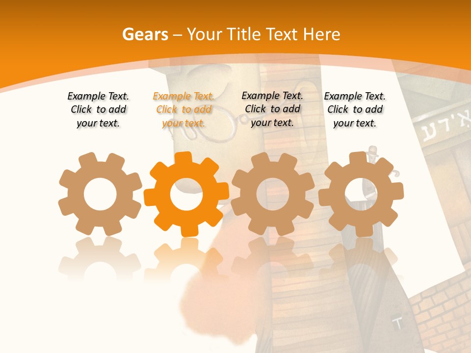 White Grandmother Hold PowerPoint Template