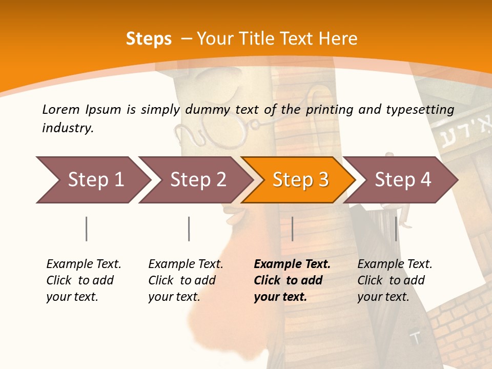 White Grandmother Hold PowerPoint Template