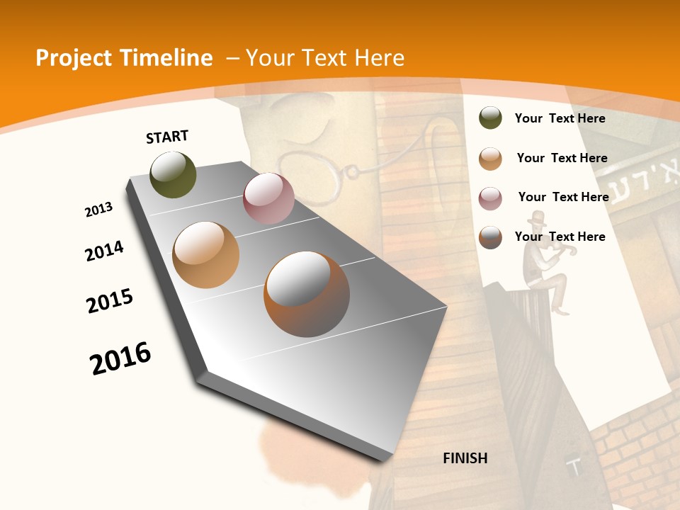 White Grandmother Hold PowerPoint Template