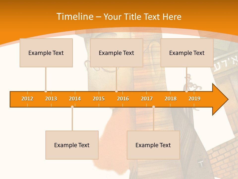 White Grandmother Hold PowerPoint Template