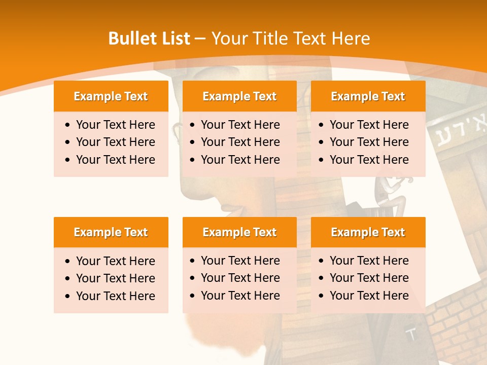 White Grandmother Hold PowerPoint Template