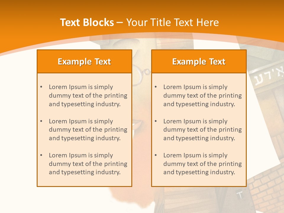 White Grandmother Hold PowerPoint Template