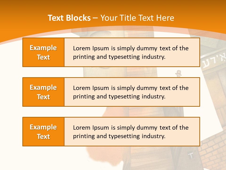 White Grandmother Hold PowerPoint Template