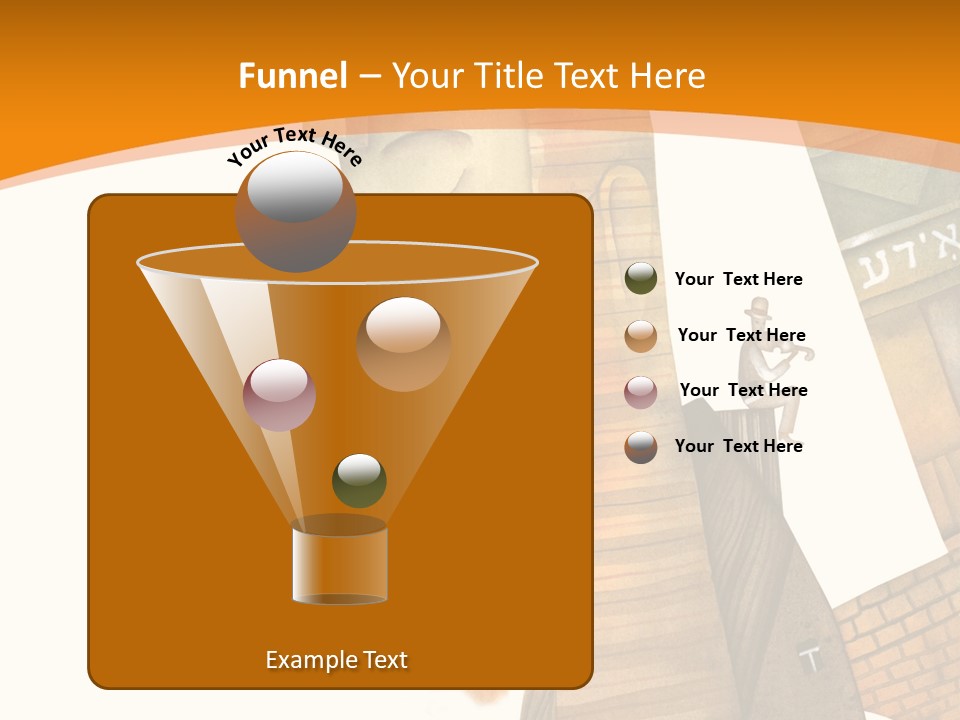 White Grandmother Hold PowerPoint Template